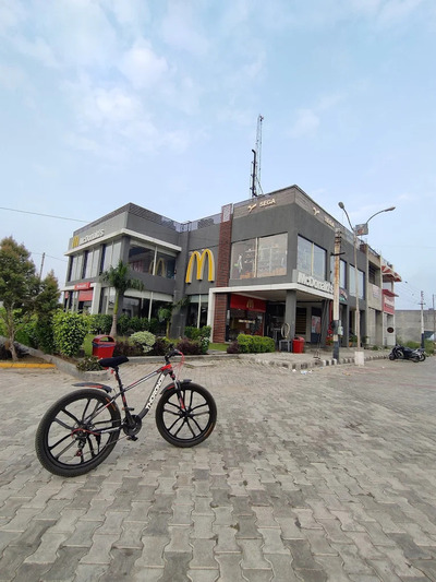 600 square feet highway facing commercial shop plot in Ranjit Square (Gill Bypass) Near Mc Donald's